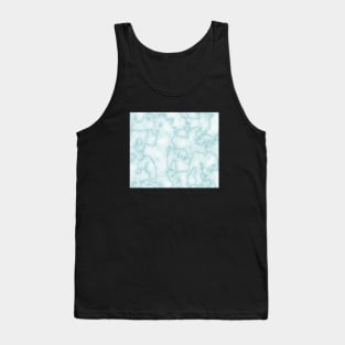 Blue Teal Marble Tank Top